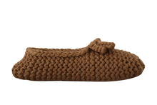 Load image into Gallery viewer, Dolce &amp; Gabbana Elegant Wool Knit Ballerina Flats in Brown
