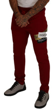 Load image into Gallery viewer, Dolce &amp; Gabbana Elegant Red Jogging Pants with Drawstring Closure
