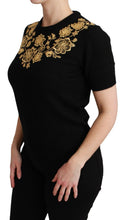 Load image into Gallery viewer, Dolce &amp; Gabbana Elegant Black Cashmere Sweater Top
