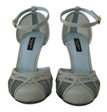 Load image into Gallery viewer, Dolce &amp; Gabbana Elegant Blue Mesh Ankle Strap Sandals
