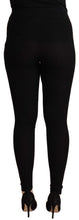 Load image into Gallery viewer, Dolce &amp; Gabbana Black Cashmere Stretch Waist Tights Pants
