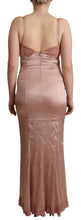 Load image into Gallery viewer, Dolce &amp; Gabbana Elegant Pink Lace Maxi Bodycon Dress
