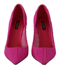 Load image into Gallery viewer, Dolce &amp; Gabbana Elegant Pink Tulle Mesh Heels Pumps
