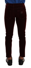 Load image into Gallery viewer, Dolce &amp; Gabbana Bordeaux Slim Fit Skinny Jeans
