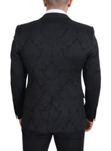 Load image into Gallery viewer, Dolce &amp; Gabbana Elegant Black Martini Suit Jacket &amp; Vest Ensemble
