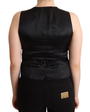 Load image into Gallery viewer, Dolce &amp; Gabbana Elegant Black Wool Blend Waistcoat Vest Top
