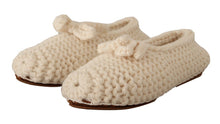 Load image into Gallery viewer, Dolce &amp; Gabbana Chic Wool Knit Ballerina Flats
