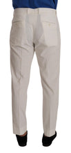 Load image into Gallery viewer, Dolce &amp; Gabbana Elegant Tapered Corduroy Pants in Off White
