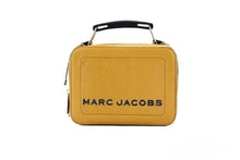 Load image into Gallery viewer, Marc Jacobs The Box Golden Brown Textured Leather Logo Top Handle Crossbody Bag
