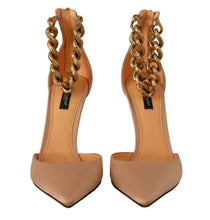 Load image into Gallery viewer, Dolce &amp; Gabbana Elegant Beige Silk Ankle Strap Pumps
