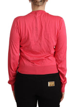 Load image into Gallery viewer, Dolce &amp; Gabbana Elegant Pink Silk Crewneck Sweater
