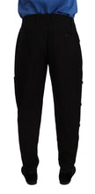 Load image into Gallery viewer, Dolce &amp; Gabbana Chic Black Cargo Pants with Stretch Comfort
