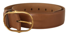 Load image into Gallery viewer, Dolce &amp; Gabbana Elegant Gold Buckle Leather Belt
