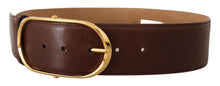 Load image into Gallery viewer, Dolce &amp; Gabbana Elegant Oval Buckle Leather Belt
