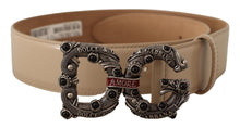 Load image into Gallery viewer, Dolce &amp; Gabbana Vintage-Brass Logo Pearl Embellished Belt
