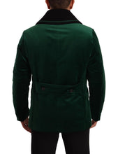 Load image into Gallery viewer, Dolce &amp; Gabbana Elegant Velvet Double Breasted Overcoat
