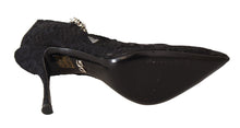 Load image into Gallery viewer, Dolce &amp; Gabbana Elegant Black Lace Stiletto Pumps
