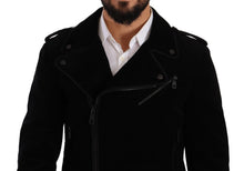 Load image into Gallery viewer, Dolce &amp; Gabbana Sleek Black Cotton Biker Jacket
