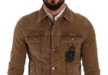 Load image into Gallery viewer, Dolce &amp; Gabbana Elegant Corduroy Logo Jacket
