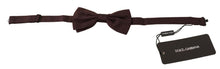 Load image into Gallery viewer, Dolce &amp; Gabbana Elegant Brown Dot Pattern Silk Bow Tie
