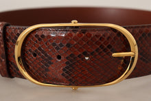 Load image into Gallery viewer, Dolce &amp; Gabbana Elegant Python Snake Skin Leather Belt
