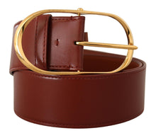 Load image into Gallery viewer, Dolce &amp; Gabbana Elegant Gold Buckle Leather Belt
