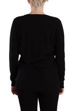 Load image into Gallery viewer, Dolce &amp; Gabbana Elegant Black V-Neck Wool Pullover
