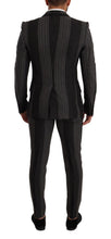 Load image into Gallery viewer, Dolce &amp; Gabbana Elegant Striped Three-Piece Suit
