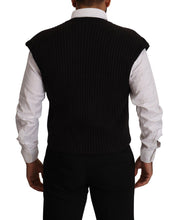 Load image into Gallery viewer, Dolce &amp; Gabbana Elegant Black Wool Cotton Dress Vest
