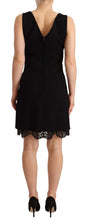 Load image into Gallery viewer, Dolce &amp; Gabbana Elegant Lace Detail Mini Dress in Black

