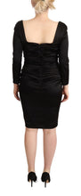 Load image into Gallery viewer, Roberto Cavalli Elegant Black Sweetheart Sheath Dress
