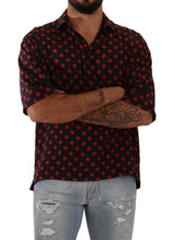 Load image into Gallery viewer, Dolce &amp; Gabbana Elegant Silk Polka Dots Button-Down Shirt
