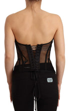Load image into Gallery viewer, Dolce &amp; Gabbana Black Viscose Bustier Corset Strapless Top
