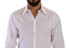 Load image into Gallery viewer, Dolce &amp; Gabbana Elegant White Cotton Dress Shirt - Slim Fit
