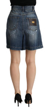 Load image into Gallery viewer, Dolce &amp; Gabbana Chic High-Waisted Distressed Bermuda Shorts
