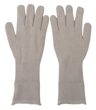 Load image into Gallery viewer, Dolce &amp; Gabbana Elegant Light Gray Cashmere Gloves
