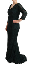 Load image into Gallery viewer, Dolce &amp; Gabbana Elegant Lace Floor-Length V-Neck Dress

