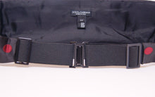Load image into Gallery viewer, Dolce &amp; Gabbana Exquisite Black Silk Cummerbund with Red Polka Dots
