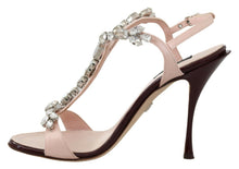 Load image into Gallery viewer, Dolce &amp; Gabbana Pink Crystals Heels Keira Sandals
