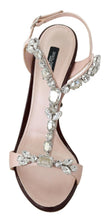 Load image into Gallery viewer, Dolce &amp; Gabbana Pink Crystals Heels Keira Sandals
