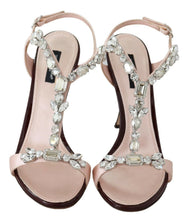 Load image into Gallery viewer, Dolce &amp; Gabbana Pink Crystals Heels Keira Sandals
