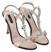 Load image into Gallery viewer, Dolce &amp; Gabbana Pink Crystals Heels Keira Sandals
