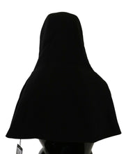 Load image into Gallery viewer, Dolce &amp; Gabbana Black Wool Whole Head Hooded Scarf Hat
