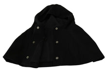 Load image into Gallery viewer, Dolce &amp; Gabbana Black Wool Whole Head Hooded Scarf Hat
