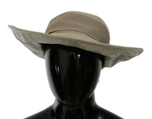 Load image into Gallery viewer, Dolce &amp; Gabbana Beige 100% Lamb Leather Wide Brim Panama Hat
