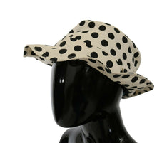 Load image into Gallery viewer, Dolce &amp; Gabbana White 100% Cotton Polka Dot Design Trilby Hat
