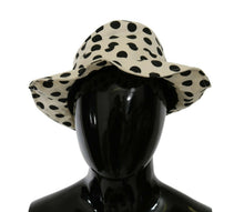 Load image into Gallery viewer, Dolce &amp; Gabbana White 100% Cotton Polka Dot Design Trilby Hat
