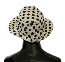 Load image into Gallery viewer, Dolce &amp; Gabbana White 100% Cotton Polka Dot Design Trilby Hat
