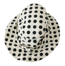 Load image into Gallery viewer, Dolce &amp; Gabbana White 100% Cotton Polka Dot Design Trilby Hat
