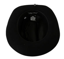 Load image into Gallery viewer, Dolce &amp; Gabbana Black Lapin Amor Gignit Wide Brim Panama Hat
